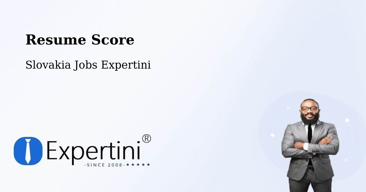 Resume Score & Job Description Match Tool – Rožňava - Slovakia Jobs Expertini